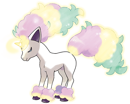 corsolanite:Official Artwork of Galarian Ponyta, a Psychic type Pokémon!