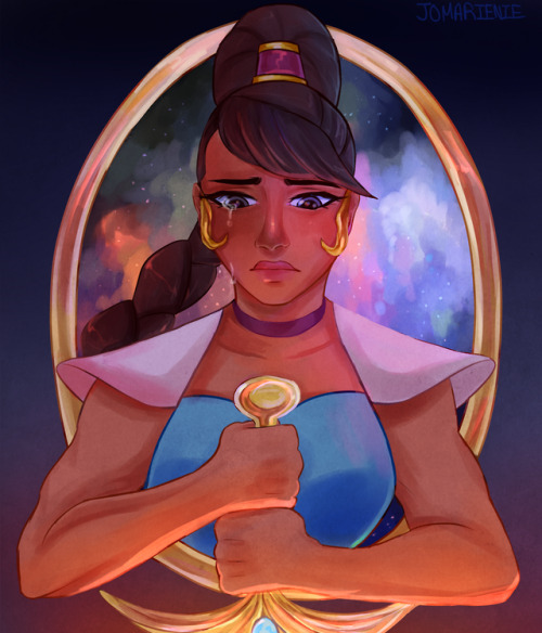 nonbinaryezrabridger:jomarienie:sorrow [image description: fan art of Mara from she ra and the princ