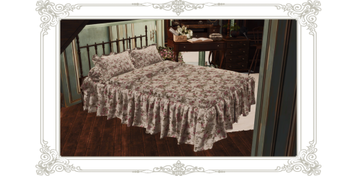 yumia-x: Cordelia Bed Set. Including 1 Decorative Bed Frame, 1 Decorative Pillow,1 Functional B