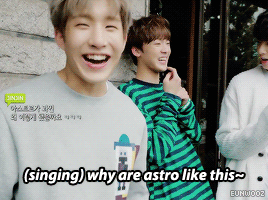 eunwooz:  the story of sanha and his booger… ft. the rest of astro