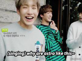 eunwooz:the story of sanha and his booger… ft. the rest of astro