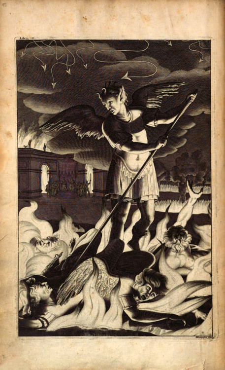 wrappedallinwoe: First illustrated edition of Paradise Lost, 1688. Illustrated by John Baptist Medin