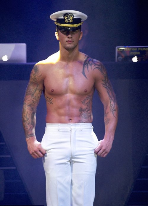 queensaver:  Dan Osborne going ‘Full Monty’ with the Dreamboys on their ‘Fit and Famous’ tour.  