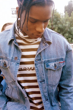 celebritiesofcolor:  ASAP Rocky for GUESS