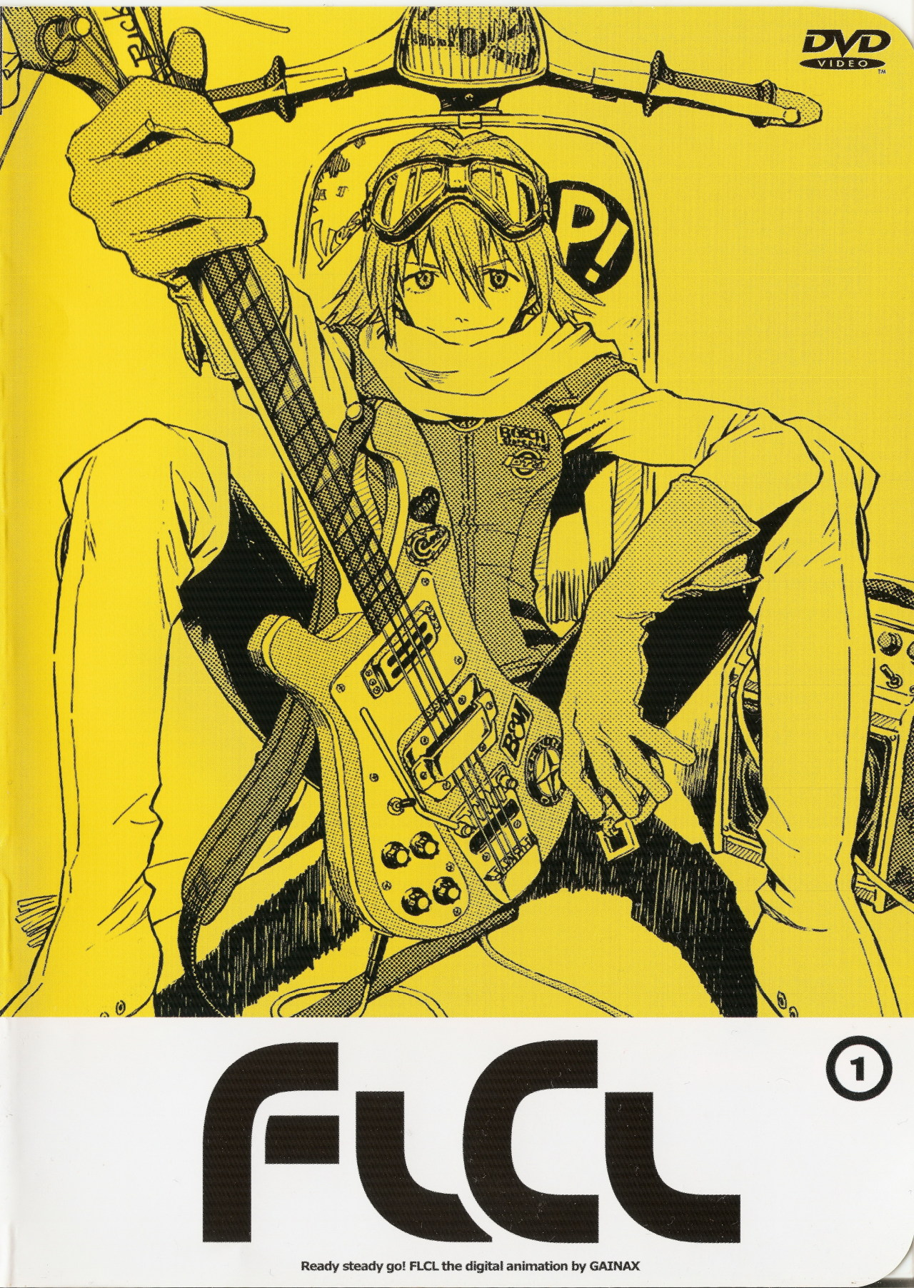 2700lagostas:FLCL DVD covers illustrated by Yoshiyuki Sadamoto