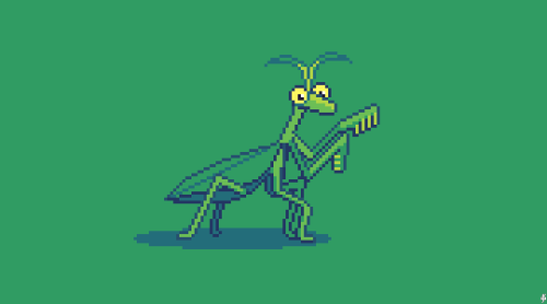 487. Earth Creaturea praying mantis would be fun in a fighting game. shes fast n sharp and she&