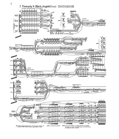 thevoraciousear:Various scores by composer George Crumb. What I find fascinating about these is that they were painstakingly written by hand before computers. The imagination required to come up with these visual as well as aural conceptions for a piece
