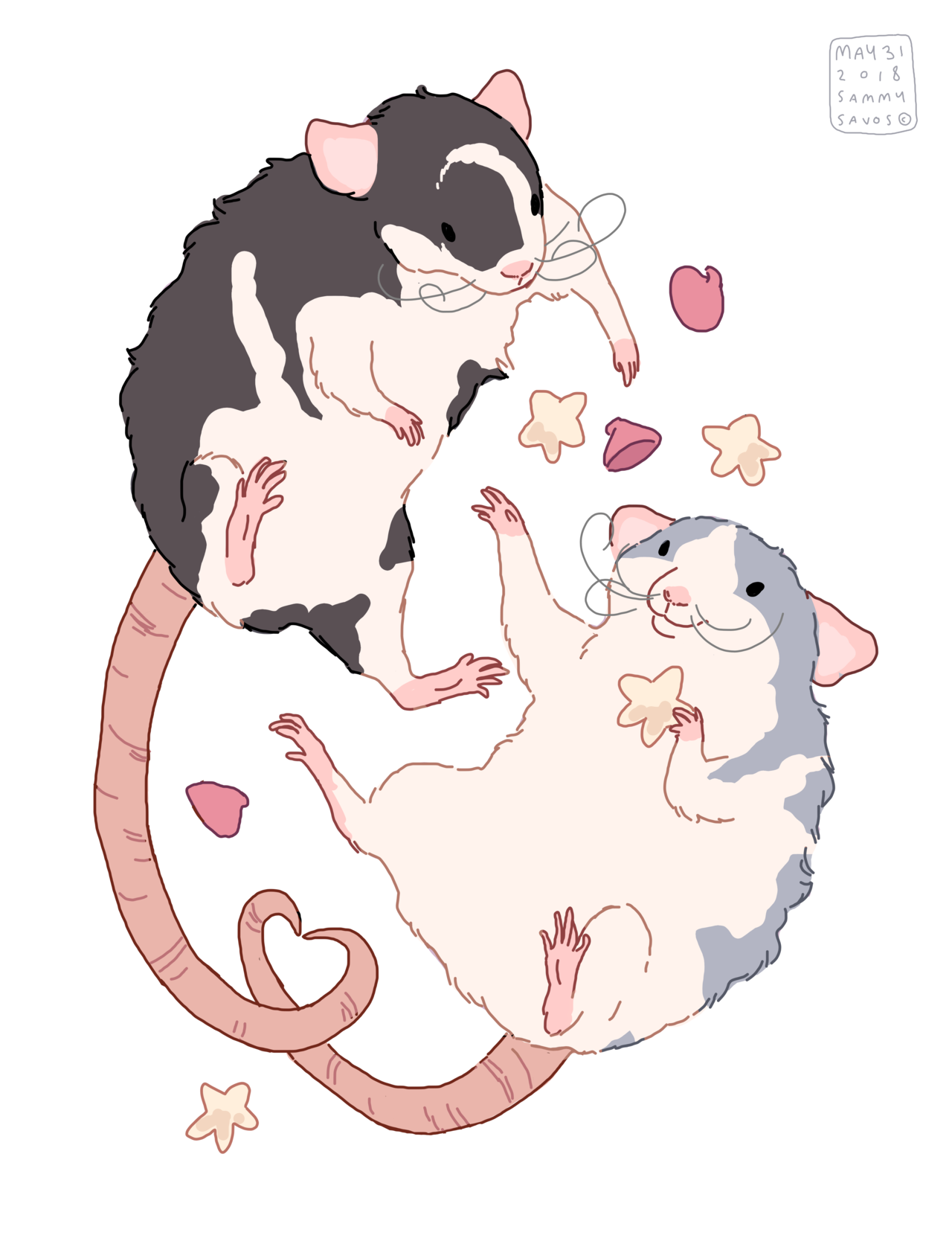 hamotzi: commission for @mischief-bleppers!