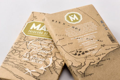 Rice Creative New packaging for precious cacao chocolates with adventurous graphic language - a vint
