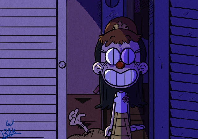 Drawlloween Day 18: There’s a clown in my closet. Get it?