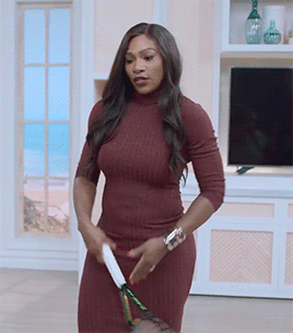 inksartist:  lipstickandtoothpicks:  betterthankanyebitch:  Serena Williams being perfect   She’s too cute!  2016 is definitely the year black women said fuck conformity. I’m seeing so much of these black women’s personalities that I have never