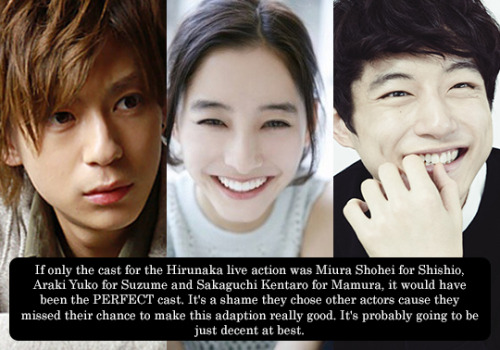 I like that Nagano Mei will play Yosano, but I have to admit that THIS is indeed the perfect cast !&