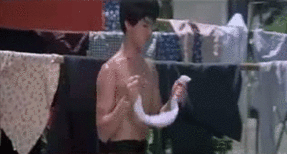 gutsanduppercuts:  I detest the phrase “like a boss” but here’s Yuen Biao doing his laundry. Taken from Yuen Woo Ping’s dark kung fu film, “Dreadnaught.”