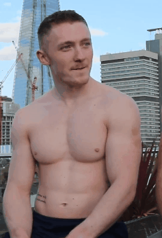 malecelebritycollection:          Nile Wilson shirtless Q&A  Shirtless Q&A’s are a thing now and I’m very, very happy about it! The video from which these gifs were made is on Tom Daley’s YouTube channel, which I recommend you go and watch,