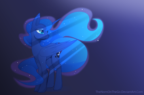 mlpfim-fanart:  In the Moonlight by TheNornOnTheGo  