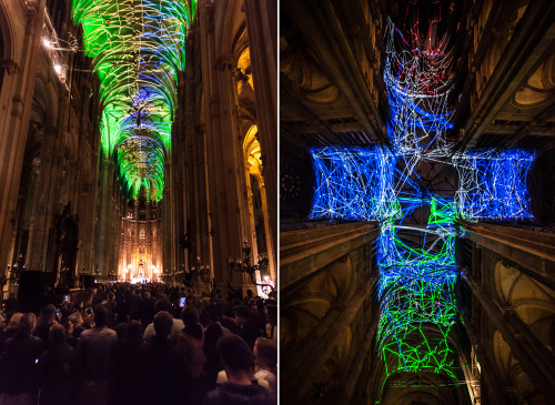 thedesigndome: Constellation of Lasers Project On The Ceiling Of An Ancient Church Paris-based insta