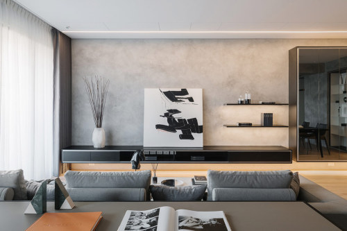 Grey And White Apartment Interiors With A Sunny Serenity