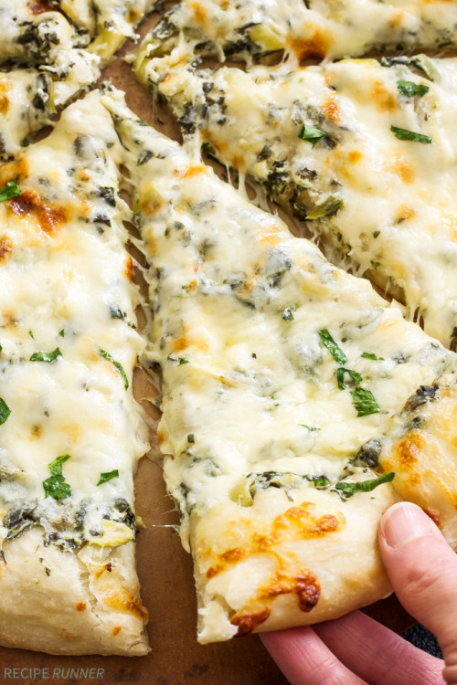 verticalfood: Spinach and Artichoke Dip Pizza