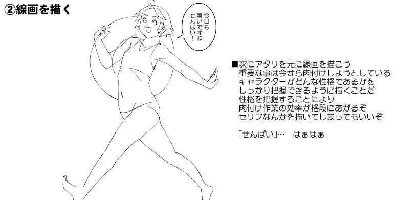 How to draw fat characters in 5 steps by 矩形波
