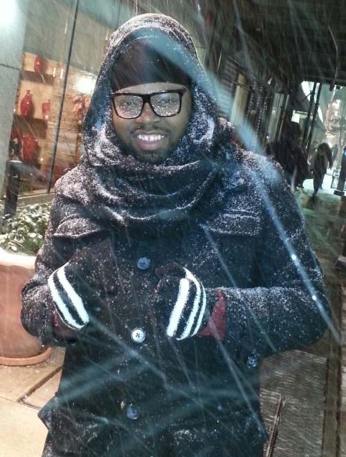 bigguyflyy:  FATSHION FEBRUARY DAY ONE!!!!! Here we go!!!!!!!! So I have been dying to get to New York!!! So when I had to go shopping to style a client I used it as the perfect excuse to do just that and was finally reunited with her beauty!!! It snowed