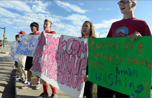 medievalpoc:  Over 700 Jefferson County High School students are staging walkouts and protests over proposed changes to the Advanced Placement History curriculum. According to Colorado Public Radio:  Last week, a school board member proposed that advanced