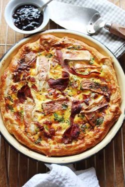 intensefoodcravings:  Bacon, Brie and Onion