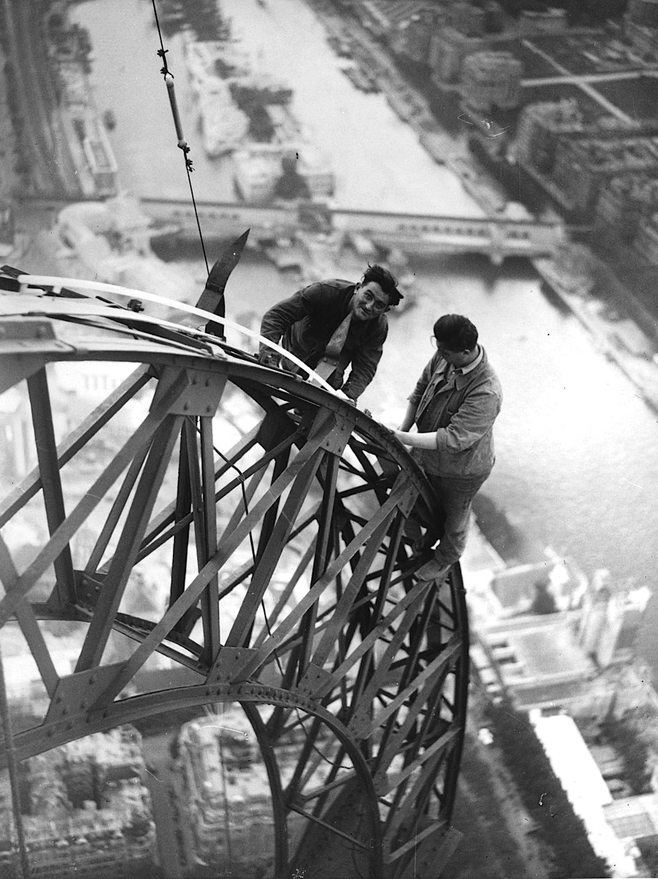 Unknown Photographer
Electricians Working on the Eiffel Tower, Paris, 1937.
From Museum Syndicate