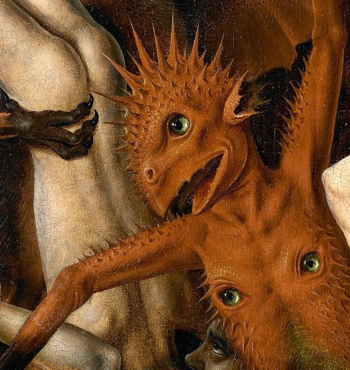 signorformica:Hell (detail), Dirk Bouts ~ 1450 Palais des Beaux Arts, Lille, France• via Bibliothèqu