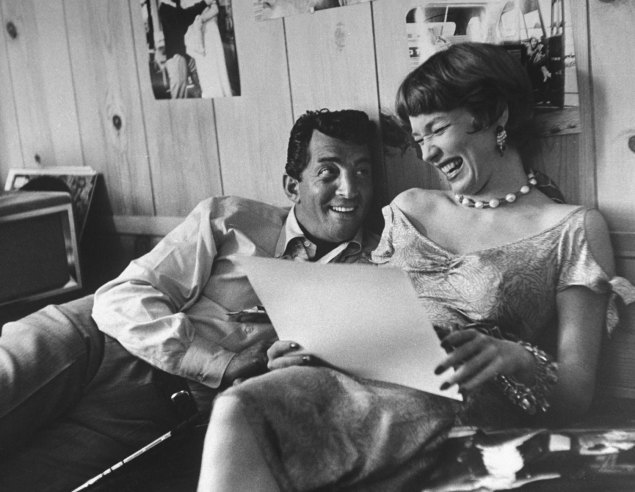 gomarkymark:  Dean Martin and Shirley MacLaine 1958. (Allan Grant) 