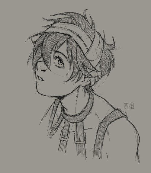 some really messy sketches of narancia