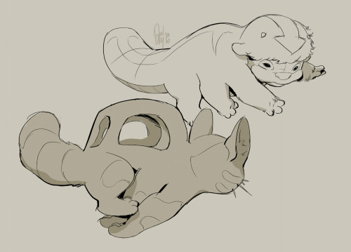 tamberella:Concept: Appa and the baby Catbus are friends