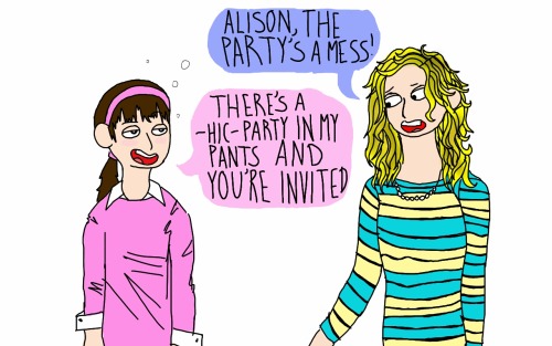 evilwhiteknight:What really happened at Alison’s party