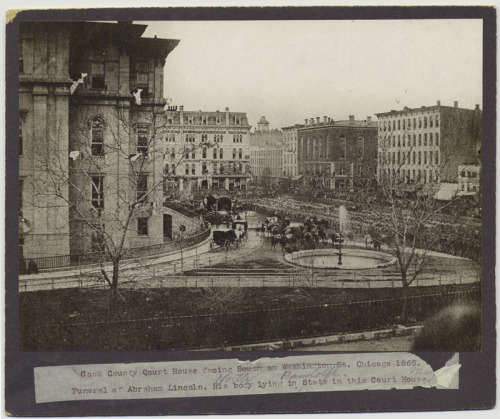 Abraham Lincoln’s Funeral Procession Arrives At The Court House, May 1, 1865