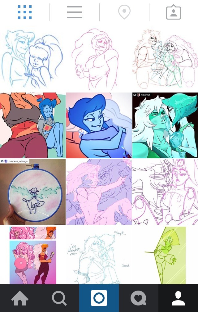 The Instagram is up and running! I’ll be posting lots of WIPs and doodles there