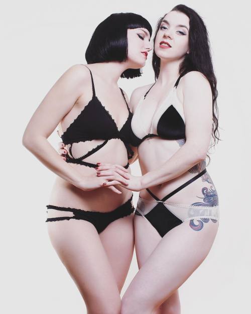 genuineporcelain:  With my beautiful love muffin @evelyndevere 💕 - Lingerie sets are @clarebarexo and @ulalumelingerie 💋 - Photo by @el_jong 