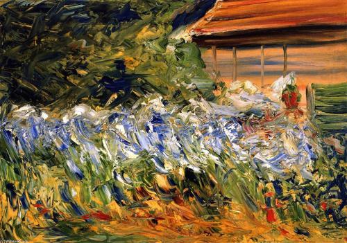 huariqueje:Flowers at the Gardener’s House  -  Max Liebermann  1927Impressionis