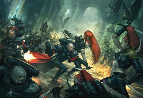 Warhammer 40k - Piety and Pain Battlebox Cover Jaime Martinezwww.artstation.com/artwork/48zR