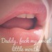 dirty-brunette-beauty::dirty-brunette-beauty:lipstic-junkie:Please, Daddy?I love fucking that sweet little mouth…I love your fucking cock bruising my esophagus.