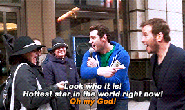 spiderwoman:I think it’s because you’re all named Chris, and you’re all kinda