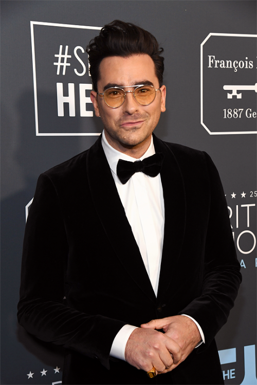 DAN LEVY attends the 25th Annual Critics’ Choice Awards at Barker Hangar on January 12, 2020 in Sant