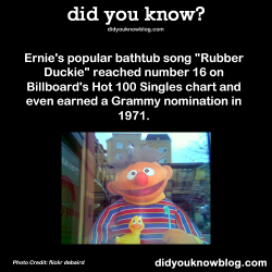 did-you-kno:  Ernie’s popular bathtub song