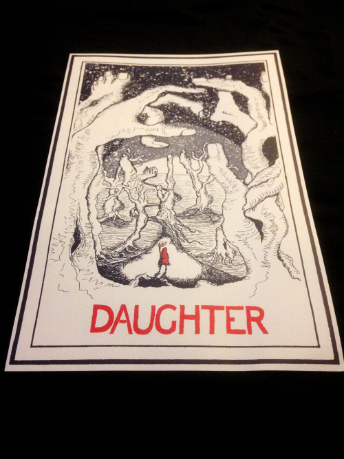 Daughter 2013 US tour screen print entitled “Limbs”. Artist - Jon Mackay