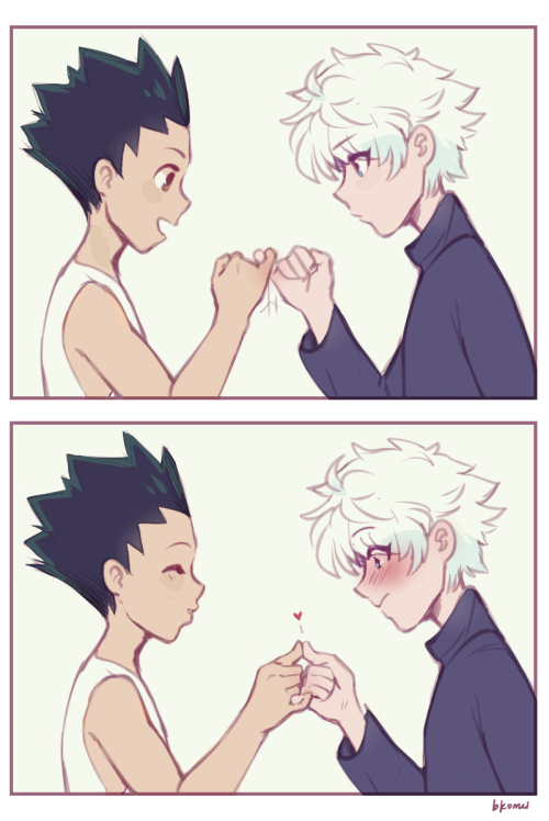 he took killua’s first chu!