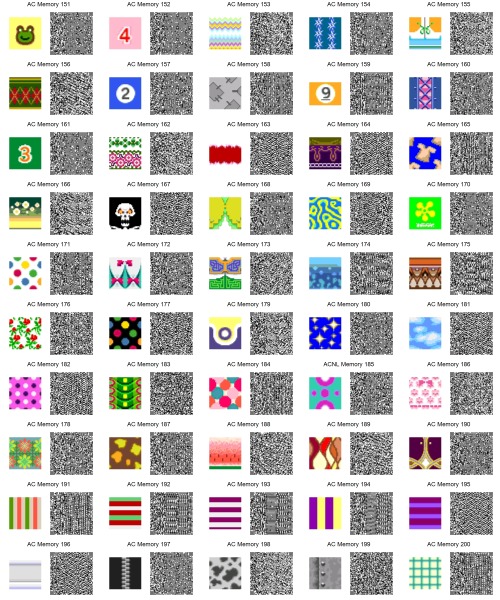 nechofelia:  Having problems? Read the FAQ! Converted single-patterns from Animal Crossing games from the past. Oh joy! Can be used for… whatever. Sorry if the quality of some are low, it’s due to the palette changes in the series. 