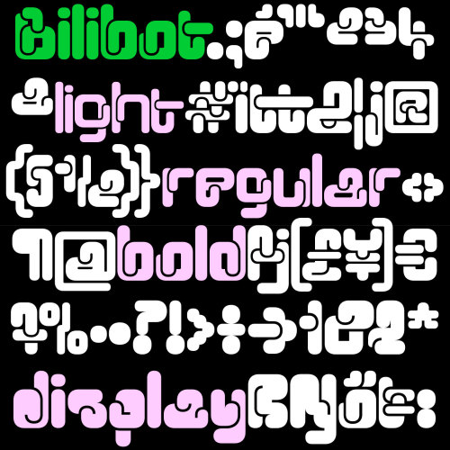 benoit-bodhuin: Bilibot typeface