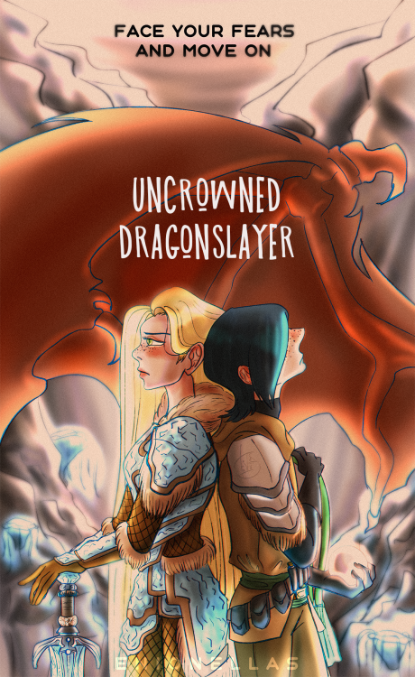 So it was done. The cover for the future fanfiction about the dragonborn Rapunzel is ready! Two univ