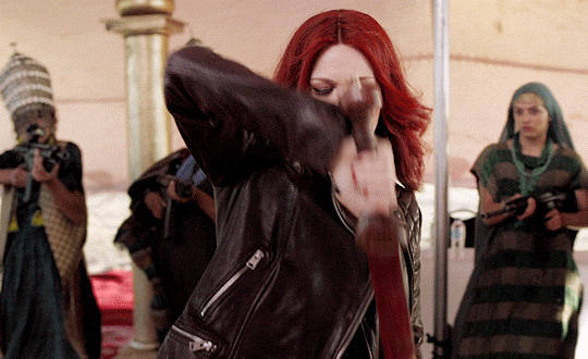 e-ripley:Mireille Enos as War in Good Omens (2019)