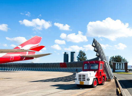 gashetka:  2010 | Qantas Blast Deflector Fence (Qantas Jet Base, Mascot, NSW, Australia) | Design by Alex Remennikov and Woolacotts Consulting Engineers | Source: 1 and 2