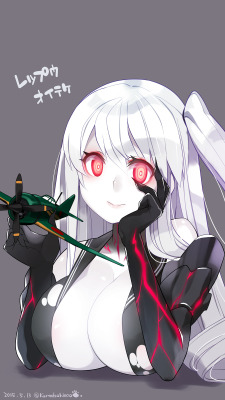 sqidimus:  Aircraft Carrier Princess Credits to 黒茶色のねこ on Pixiv