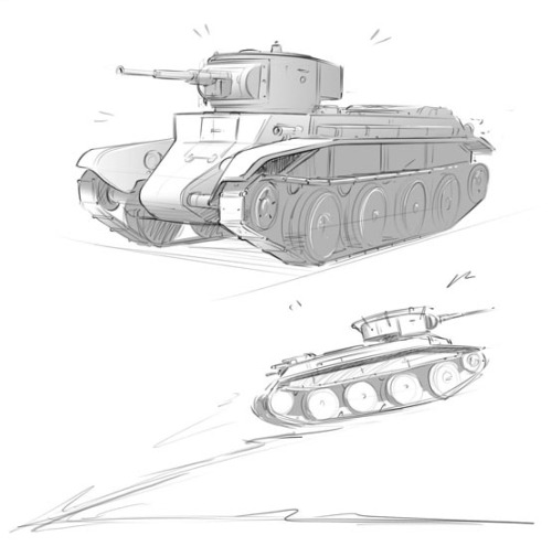 hydrothrax:BT tanks!LOOK AT THEM GO!“I’M RUNNING! I’M RUNNING!!”(I missed drawing these things, haha